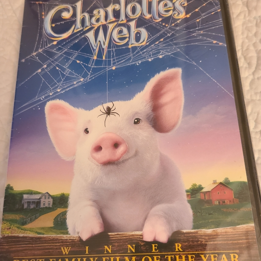 CHARLOTTE'S WEB DVD. BRAND new...EXTRAS. a fun video for family